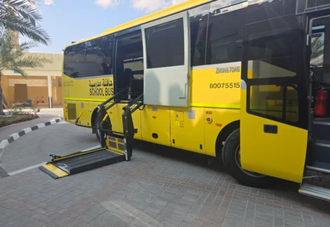 Wheelchair Accessible Bus with Ramp Lift